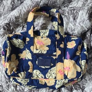ALOHA Collection Navy and Yellow Floral Tote